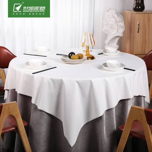 레스토랑 일회용 식탁보 테이블 보 레스토랑 호텔용 둥근 식탁보 테이블 천 일회용 범퍼 두꺼운 방수 순백 레스토랑 식탁보 테이블 보