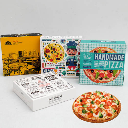 4/5 인치 8 인치 피자 상자 배달원 피자 박스 치즈 케이스 pizza 포장 박스 파이 상자 와플 케이크 포장박스