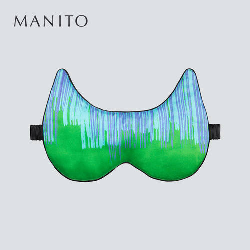 MANITO/ MANITO Animal Icons 실크 안대 수면 암막 후드 빛차단 수면 누에실 멀버리 실크 편안한 실크