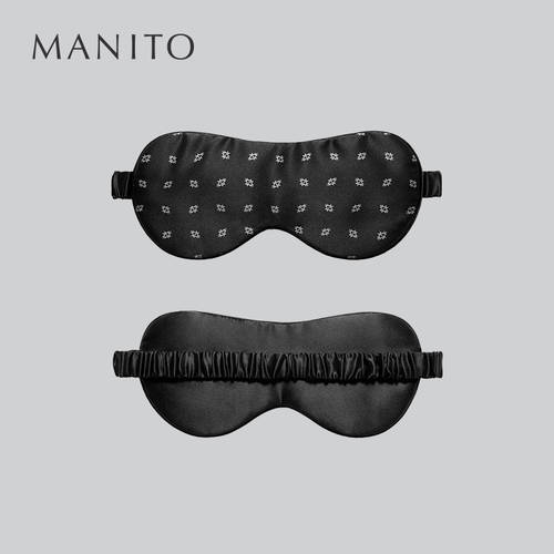 MANITO/ MANITO Signature 실크 눈가리개 우전 철사 누에실 멀버리 실크 통풍 암막 후드 빛차단 수면 안대