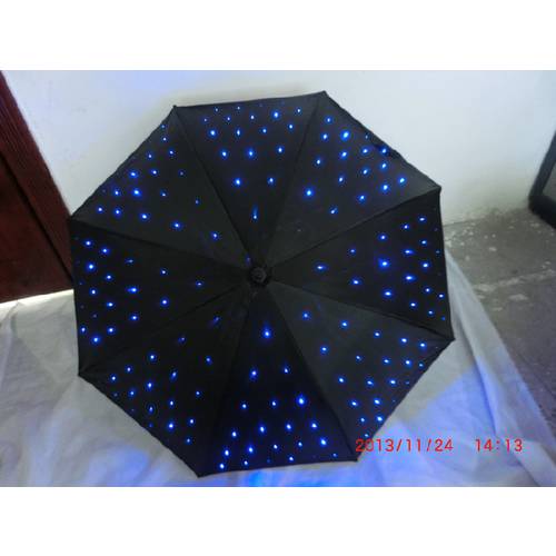LED 신상 신형 신모델  안개꽃 양산 장우산 독창적인 아이디어 상품 우산 다시 사진 전망 소품 우산 발광우산 손전등 후레쉬