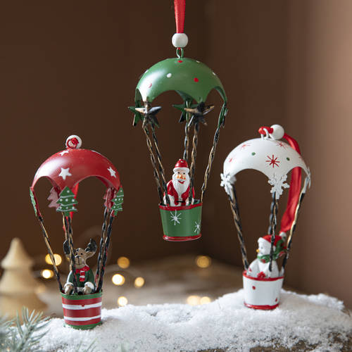 강헹 북구풍 IRON ART 크리스마스 열기구 액세서리 독창적인 아이디어 상품 크리스마스 장식품 크리스마스 트리 장식품 장식품