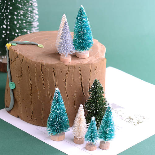 탁상용 크리스마스 트리 미니 숲 눈 태손 입체형 크리스마스 모형 나무 생일 케이크 고마쓰 트리 장식 장식품