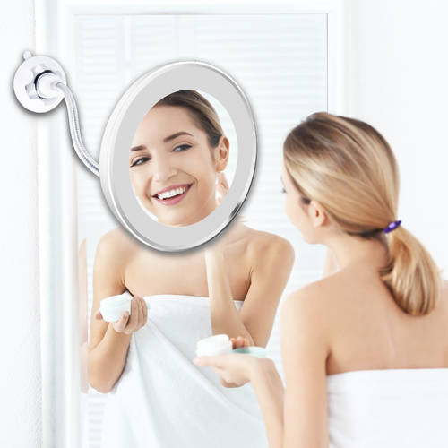 10X LED Mirror Makeup Mirror Flexible Mirror illuminated Mag