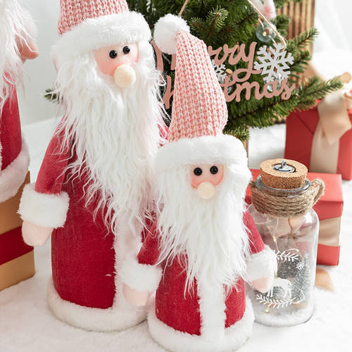 Hromeo 산타 클로스 예티 피규어 인형 장식품 쇼핑몰 쇼윈도 진열창 보관 장식 와 크리스마스 장식 제품 상품
