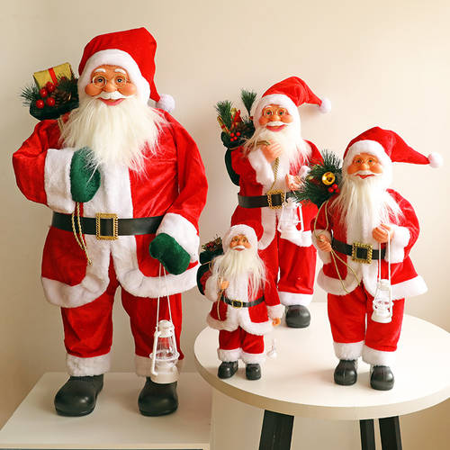 크리스마스 장식 용품 대형 산타 클로스 피규어 분위기 감성 배치 손님맞이용 호텔용 쇼윈도 진열창 탁상용 장식품