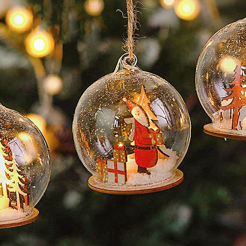 SwanLace 유리 커버 샹들리에 펜던트 조명 제공하다 라이트 공 크리스마스 나무 소원을 말해봐 스노볼 쇼윈도 진열창 전구 장식품 액세서리 장식품