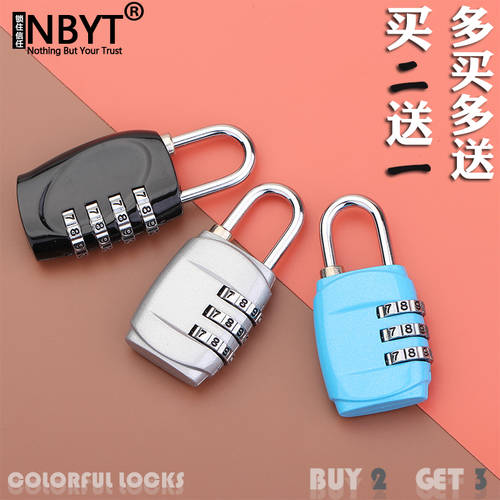NBYT 2개 구매시 1개 증정 아연 합금 비밀번호 자물쇠 다이얼 자물쇠 상자 가방 지퍼 헬스장 옷장 호텔 기숙사 서랍 비밀번호 자물쇠 다이얼 자물쇠