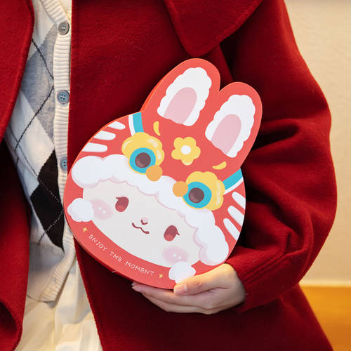 귀여운 2023 설날 토끼의 해 선물 상자 베이킹 마카롱 쿠키 캔디 과일 배달 의식 새해 상품 신년 새해 포장박스 공기
