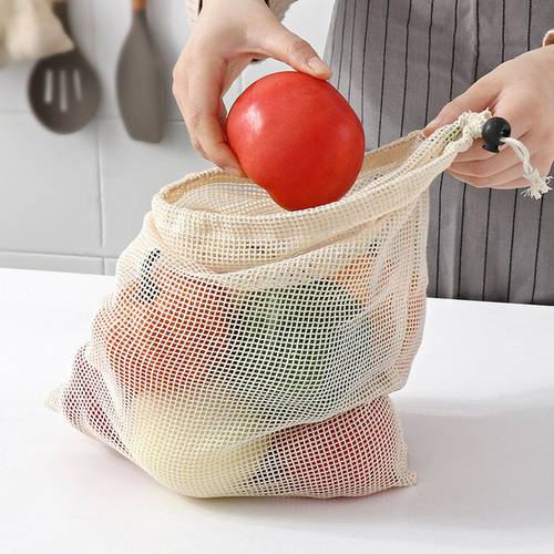 Kitchen fruits and vegetables receive net bag pocket garlic