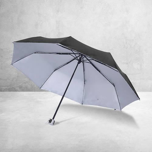 21 Cunjiu 합판 폴리에스테르 실버 페인트 UV 우산 실버 콜로이드 바람막이 3단접이식 양산 접이식 우산 umbrella