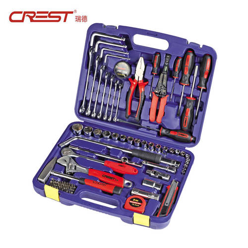 CREST 가정용 자동차 수리 하드웨어 도구 패키지 자동차 수리 공구함 툴박스 자동차 비상용 수동 레알 도구 사용