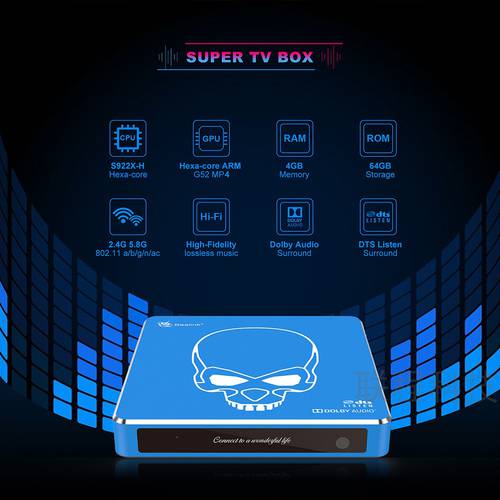 Beelink GT-King Pro S922XH Android 9.0 4G64G WIFI6 고선명 HD PLAYER