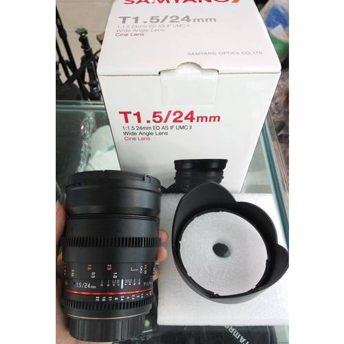 SANYANG samyang 24mm T1.5 ED AS UMC 영화 렌즈 정품 컨티넨탈 라이선스