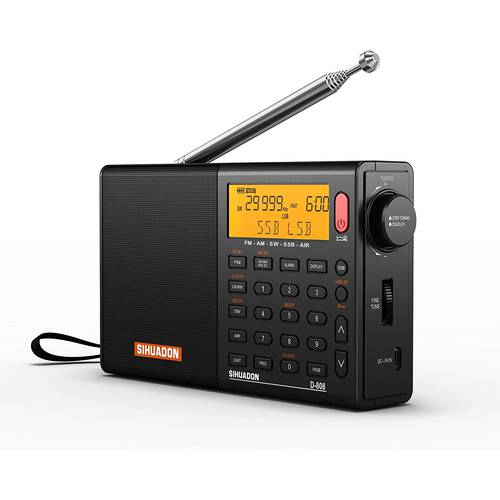 일본 수입 에스 화동 D-808 올웨이브 항공 밴드 싱글 포함 고감도 휴대용 라디오