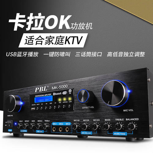 PBL MK-5000 카드 케이스 고출력 증폭기 전문 방어 멀리서 짖는 소리 KTV 회의 가정용 숫자 사용 USB 블루투스