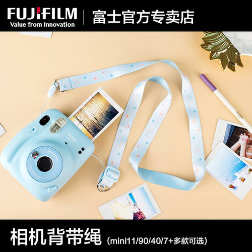 Fujifilm/ 후지필름 instax 한번 처럼 정품 정품 카메라스트랩 프렌치 꽃무늬 & 블루 리틀 플라워 백 로프