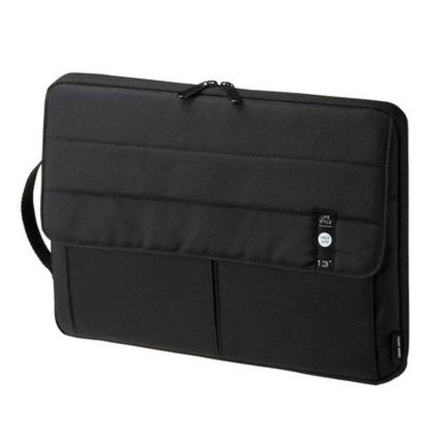 일본 SANWA 내부와 외부 다목적 방수 듀얼 지퍼 휴대용 수납가방 11.6/13.3/15.6 인치 노트북 가방