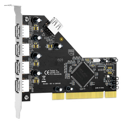 MOGE 염소 자리 데스크탑 PCI TO 5포트 USB2.0 확장카드 서버 PC 메인보드 보간하다 1010