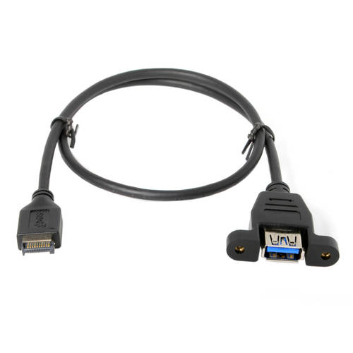 CY 데스크탑 브라켓 케이블 USB-C Type C 인치 전면 USB 3.1 에이수스ASUS Z270 메인보드 연장케이블