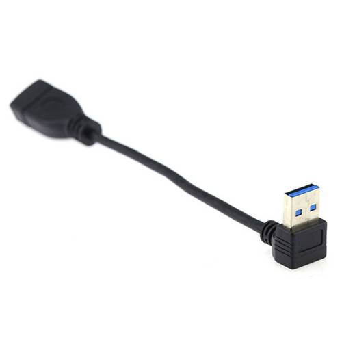 FVH USB3.0 수-암 연장케이블 상/하/좌/우 90 도 L자형케이블 데이터케이블 연결 U 플레이트 마우스 키보드 케이블