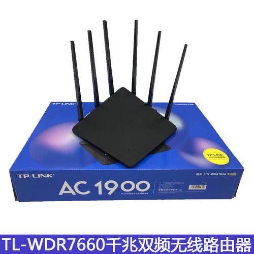 TL-WDR7660 기가비트 버전 AC1900 풀 기가비트 포트 듀얼밴드 고출력 공유기라우터 무선 + 네트워크 케이블