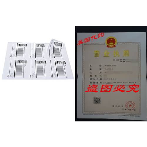 MFLABEL 100 Sheets 6-UP Easy to Peel FBA Labels 3-1/3