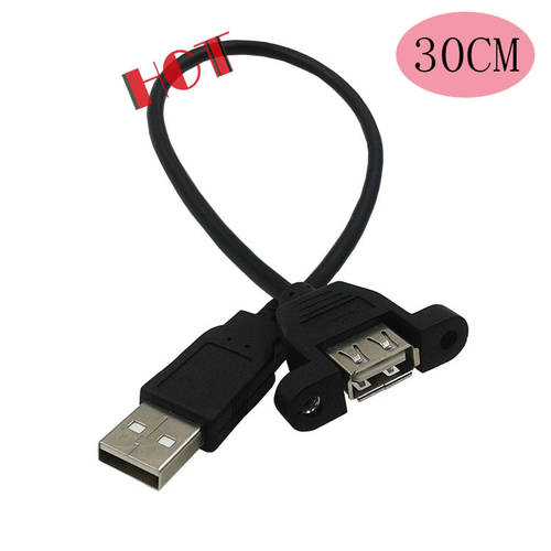 USB 수-암 연장케이블 귀로 달팽이와 함께 실크 구멍 가능 고정 USB 귀로 브라켓 케이블 0.3 미터