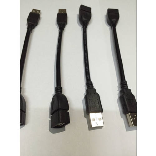 USB 연장케이블 숏케이블 수-암 연결 USB 마우스 및 키보드 노트북 포트 데이터케이블 0.14M