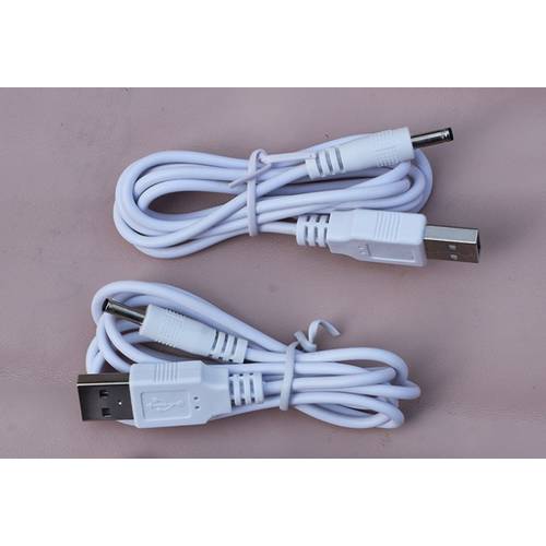 USB TO DC3.5 배터리케이블 테니스 스피커 전용 연결케이블 1 긴 미터 화이트 3.5파이 3.5*1.35D