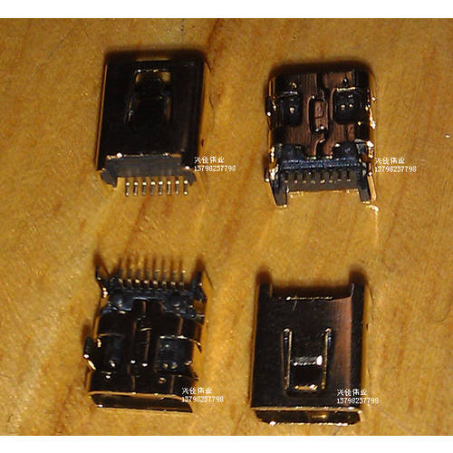 MINI 금도금 USB 8P 숏 전면 및 후면 플러그인 암 8PIN 미니 테일 플러그