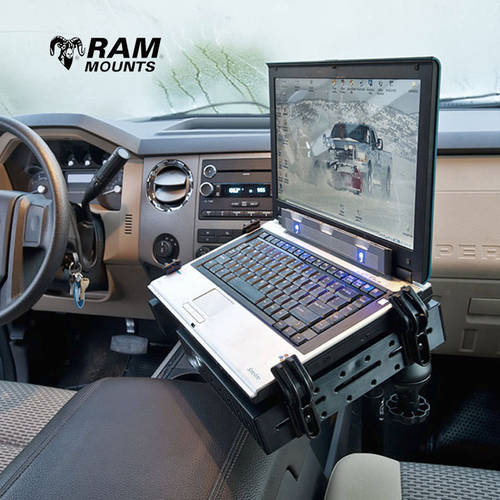 미국 RAM 차량용 노트북 고정 거치대 차량용 부조종사 드라이브 슬라이더 설치 알루미늄합금
