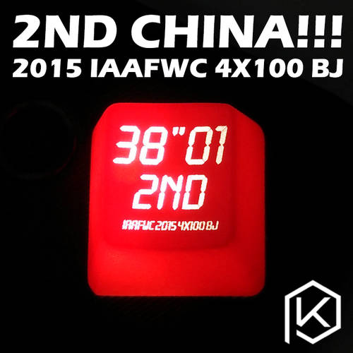 개성있는 투명 키캡 R4 사이즈 ESC 사이즈 F 지역 투명 키캡 육상 세계 선수권 대회 중국 팀 은메달