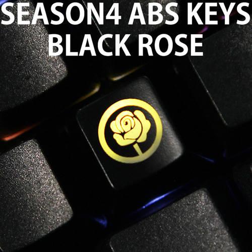 ABS 기계식 키보드 개성있는 투명 키캡 r1 r4 사이즈 fn ctrl alt f 지역 esc 블랙 로즈 장미