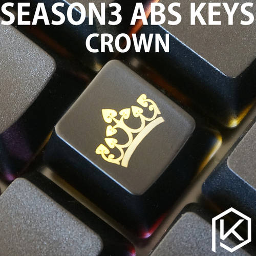 【KP】ABS 기계식 키보드 개성있는 투명 키캡 F 지역 esc R4 사이즈 레드 블랙 AVCROWNS crown 왕관