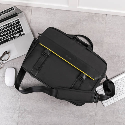 YINUO 남성 비즈니스 서기 언급하다 서류 가방 다기능 진피가죽 휴대용 숄더백 15.6 인치 컴퓨터 크로스백 백팩