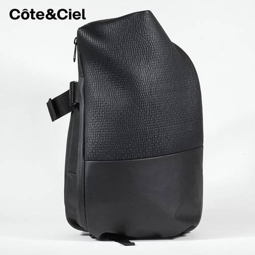 프랑스 정품 Cote&Ciel isar 맥북 컴퓨터 더블 숄더 바오 팬 Bupi 가죽 믹스 제품 방수