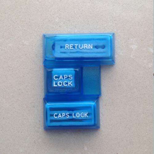 【 키 모험가 】 미국 제조 「 DSA 아이스 블루 램프 캡 」 2 색 기계식 키보드 키캡