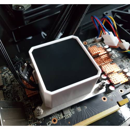 NVIDIA RTX2070/SUPER 그래픽카드 개조 튜닝 일체형 수냉식 쿨러 냉풍 입체형 쿨러 하자없는 주문제작