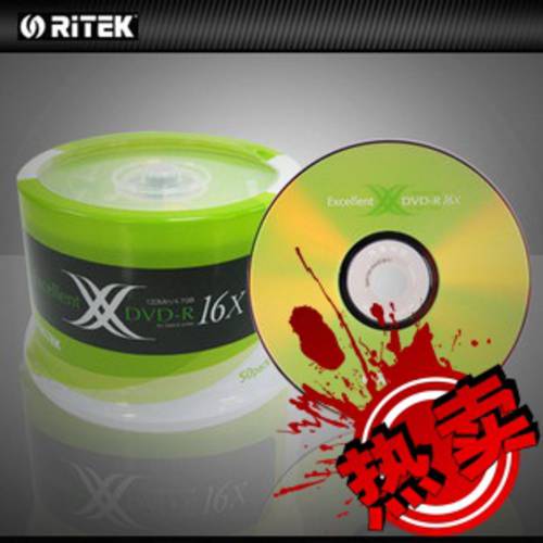 RITEK CD굽기 NEW X 시리즈 DVD-R(50 피스 )16 속도 공시디 공CD dvd CD굽기
