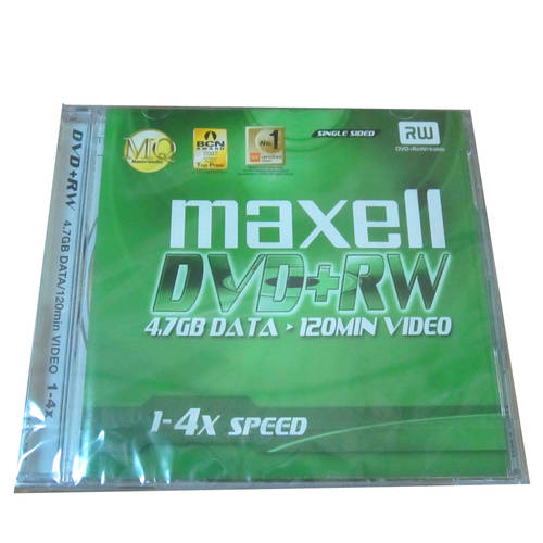 맥셀 Maxell 멕셀 대만산 재기록 가능 공CD 굽기 DVD+RW 반복 사용가능 싱글