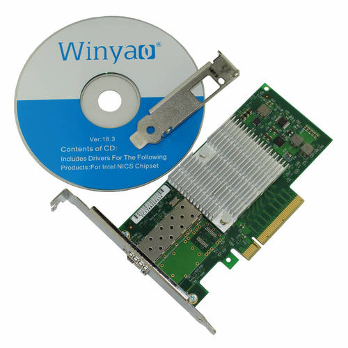 Winyao WY599F1 PCI-E 기가비트 광섬유 네트워크 랜카드 Intel 82599ES 서버 X520-DA1