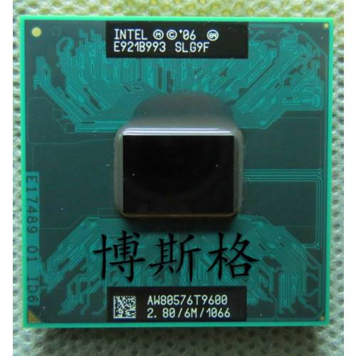T9600 CPU 2.8 6M SLG9F E0 스테핑 새제품 공식버전 PGA 노트북 CPU