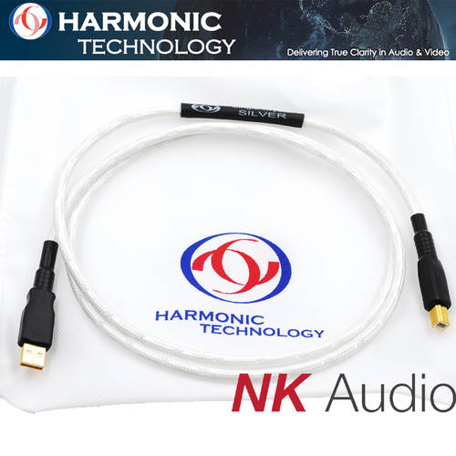 HarmonicTech 미국 조화로운 테크놀로지 UPOCC 단결정 실버 HT-SCS10201 USB2.0 케이블 A-B