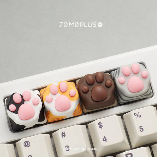 NIID X URBANATURE |ZOMO x bilibili 다색 귀여운 zomo 고양이 발 키캡 기계식 키보드 ABS 실리콘
