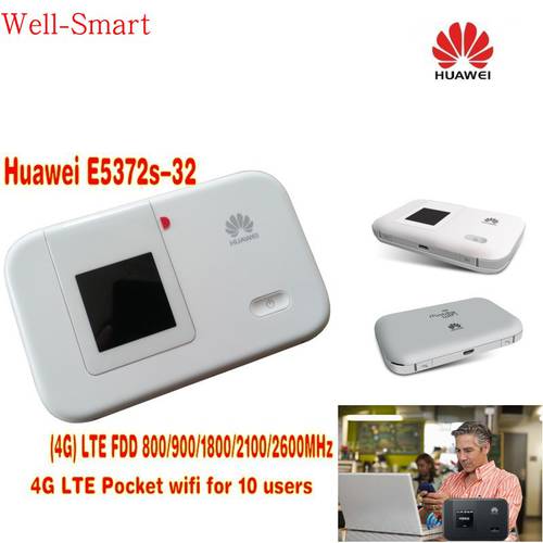 화웨이 E5372s-32 UNICOMTELECOM 4g 무선 공유기 모바일 mifi3G 휴대용 휴대용 WiFi