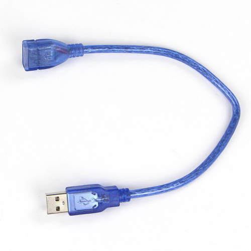 0.3 미코 속도 USB 수-암 연장케이블 구리 블루 굵은 높은 화면 방패 간섭 방지 어댑터 데이터케이블