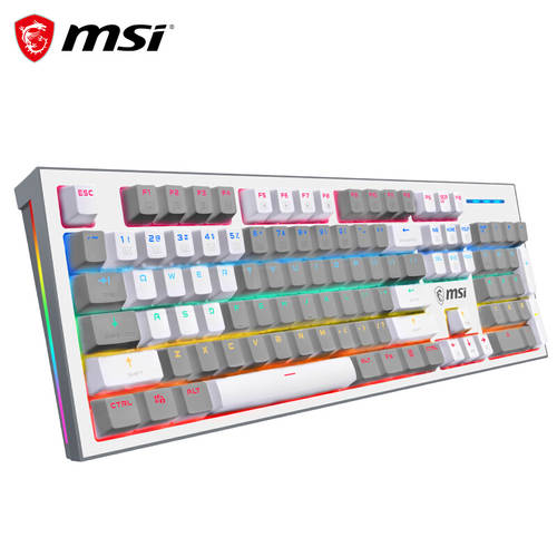 크기 생방송 에 속하는 MSI MSI GK50Z PIXEL 화려한 컬러풀 기계식 키보드 게이밍 키보드 청/적/흑축