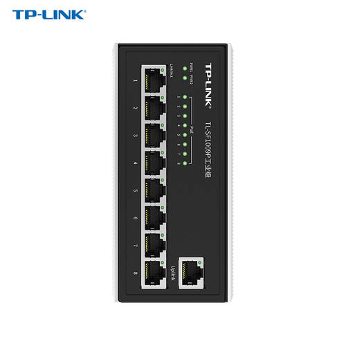 TP-LINK TL-SF1009P 공업용 9 쿠바이 일조 POE 전원공급 스위치 여분 VLAN 분할 -40℃～75℃ 넓은 온도 가이드레일 + 벽걸이 설치 tplink