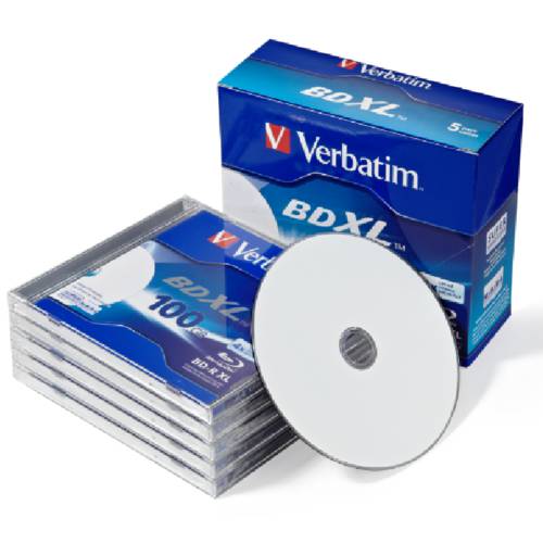 버바팀 Verbatim Verbatim4x BD-R XL100G 블루레이 CD굽기 인쇄 가능 파일 클래스 저장 데이터 CD